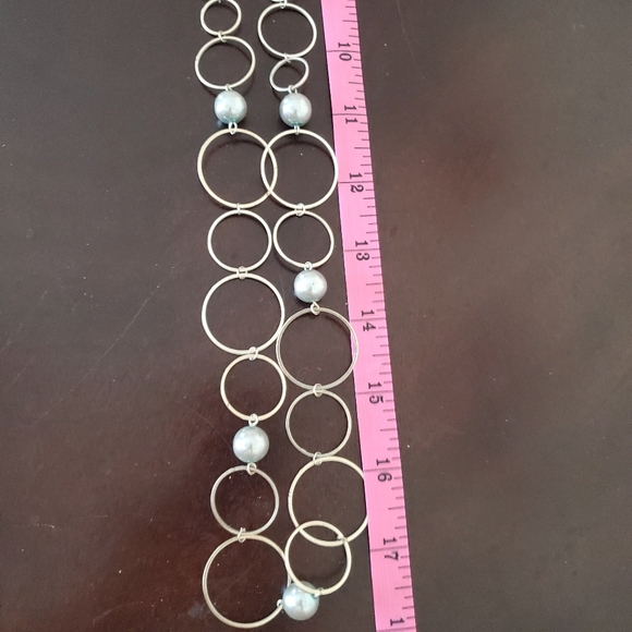 Silver Hoops Necklace - Picture 3 of 3